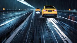 Rengastesti paljastaa: Halvat ja kuluneet renkaat voivat pidentää jarrutusmatkaa märällä tiellä jopa 28 metrillä