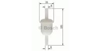 BOSCH Polttoainesuodatin