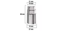 AVAIN ADAPTERI, 21MM KANNALLA 19MM PULTEILLE/MUTTEIRILLE
