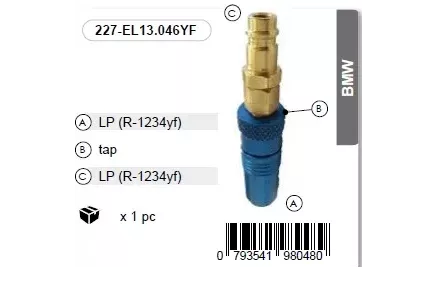 Kiirühenduse pikendus LP R-1234yf