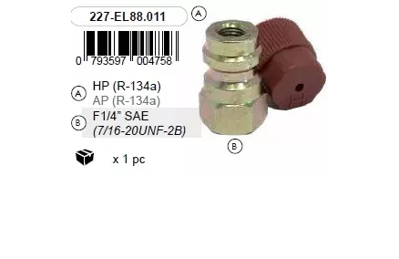 Ballooniadapter HP R-134a F1/4"