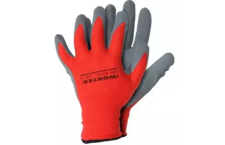 Polüestersõrmikud vahustatud latekskattega punased 9