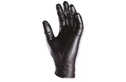 Mustad nitriilkindad puudrita, XL, 100 tk pakis