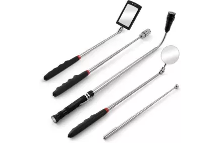 5-osaline magnettõstja/peegli/LED lambi komplekt