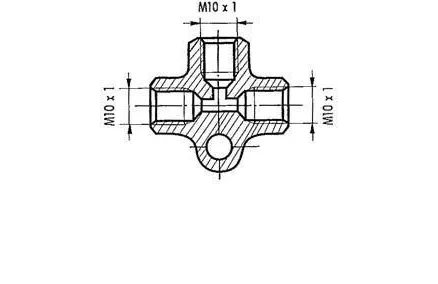 Piduritoru T-liide M10X1