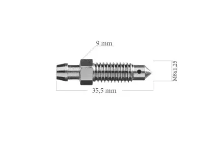 Õhutuskruvi M8X1,25 L=35.5 sw9