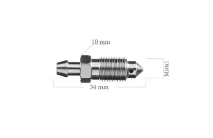 Õhutuskruvi M10X1 L=34,0 sw10