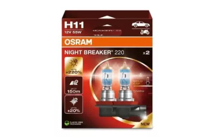 H11 55W NIGHT BREAKER LASER® +220%
