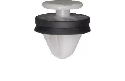 Keretüübel Ø 8,2 MM POM NATURAL WITH RUBBER LIP BLACK. 12Tk.