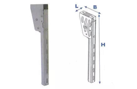 ALLASÕIDUTÕKKE KANDUR, 735MM, ROOSTEVABA TERAS
