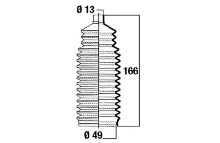 Roolilati tolmukate 13 x 49 x 166