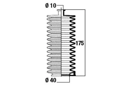 Roolilati tolmukate 10 x 40 x 175