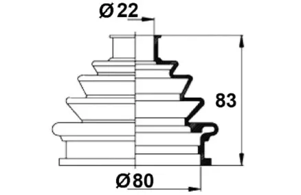 DAICO VETOAKSELIN SUOJAKUMI, ULOMPI