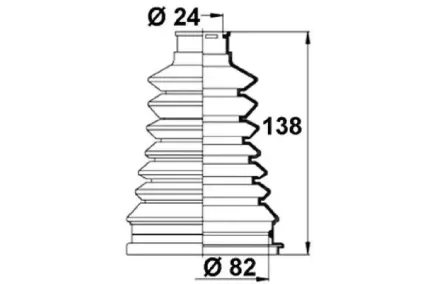 DAICO VETOAKSELIN SUOJAKUMI, ULOMPI