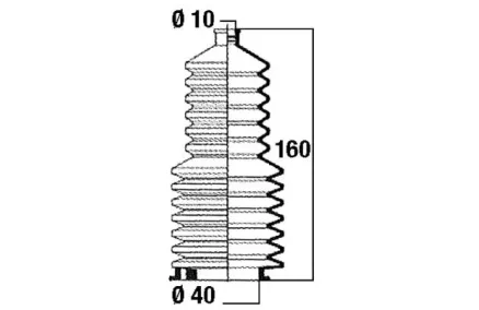 Roolilati tolmukate 10 x 40 x 160