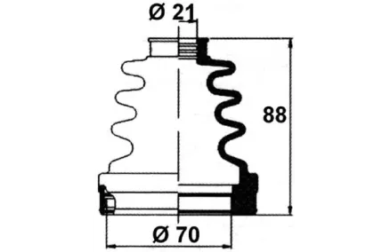 DAICO VETOAKSELIN SUOJAKUMI, SISEMPI
