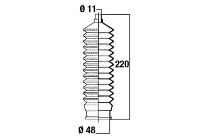 Roolilati tolmukate 11 x 48 x 220