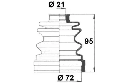 DAICO VETOAKSELIN SUOJAKUMI, SISEMPI