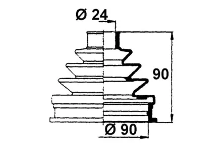 DAICO VETOAKSELIN SUOJAKUMI, ULOMPI