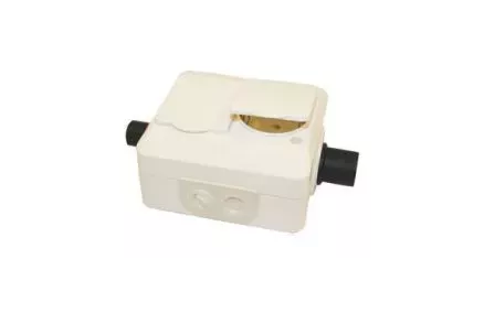 DEFA OUTLET 230VAC DUAL WALL