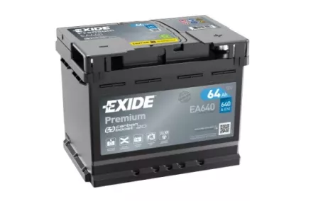 EXIDE 64AH 640A PRE 242X175X190 -/+