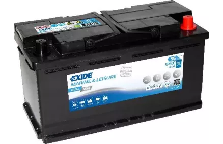 EXIDE 92AH  800A 353X175X190 DUAL AGM -/+