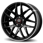 MOMO Momo Competizione Glossy Black Polished Lip 8x18 5x112 ET35 CB79,5 60° 700 kg