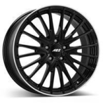AEZ AEZ Berlin Black/polished lip 7,5x19 5x112 ET49 CB66,6 R14 740 kg