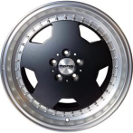 Nano Nano 5852 Matte black machined lip 8x18 5x112 ET30 CB66,6 60° 690 kg