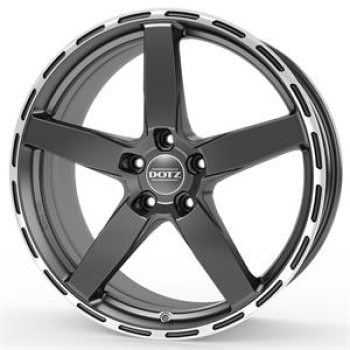 Dotz MarinaBay dark Gunmetal/polished lip 8,5x19 5x112 ET45 CB70,1 60° 780 kg