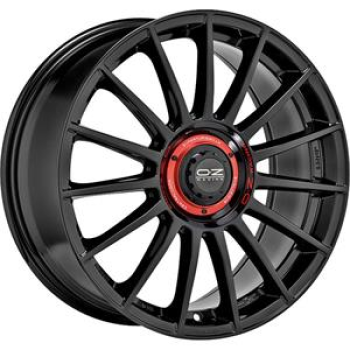 OZ Racing Superturismo Evoluzione Gloss Black + Red Lettering 8x18 5x114.3 ET45 CB75,0 60° 680 kg