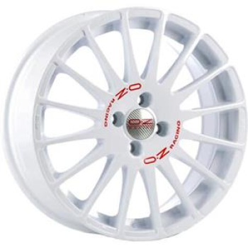 OZ Racing Superturismo WRC Race White Red Lettering 8x18 5x114.3 ET40 CB75,0 60° 640 kg
