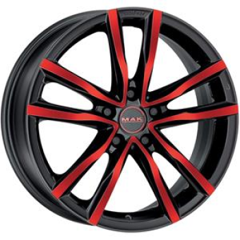 MAK Milano Black And Red 8x18 5x114.3 ET40 CB76,0 60° 725 kg