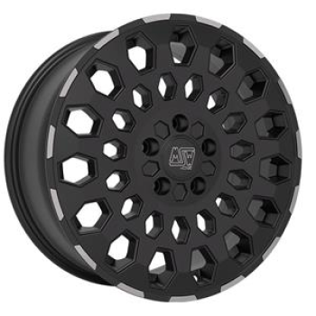 MSW 99 VAN Matt Black Lip Polished 8x18 5x112 ET48 CB66,6 R14 1000 kg