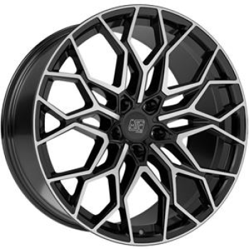MSW 51 Gloss Black Full Polished 9,5x22 5x120 ET42 CB72,6 60° 1020 kg
