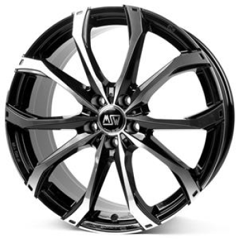MSW 48 Gloss Black Full Polished 7,5x17 5x108 ET45 CB73,1 60° 760 kg